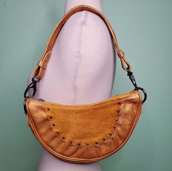 Vintage Berge Yellow Italian Leather Purse - Picture 3 of 6